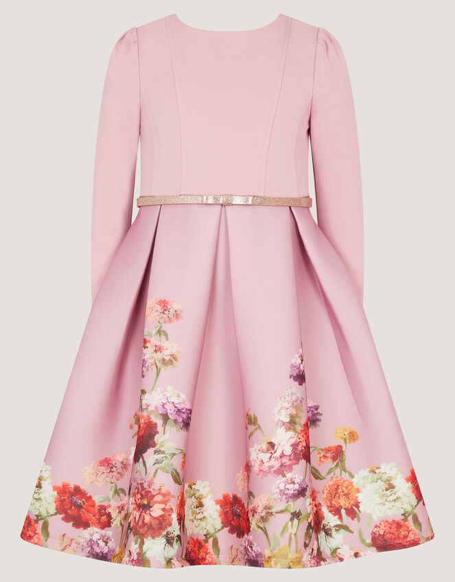 Anoushka Long Sleeve Floral Party Dress, Pink (PINK), large