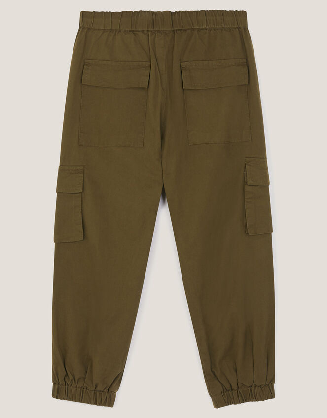 Lined Cargo Trousers, Green (KHAKI), large