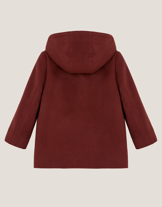 Hooded Duffle Coat, Brown (BROWN), large